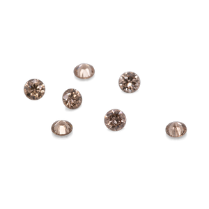 Diamant - braun, rund, 1.3x1.3 mm, 0.01 cts, Nr. D11044