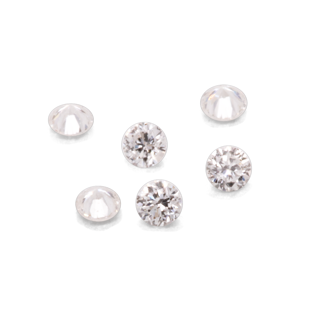 Diamant - weiß (TW), rund, 1x1 mm, 0.0045 cts, Nr. D11022