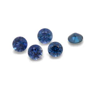 Saphir - blau, rund, 1.5x1.5 mm, 0.016 cts, Nr. XSR11108