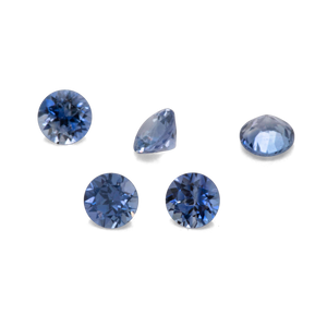 Saphir - blau, rund, 1.5x1.5 mm, 0.016 cts, Nr. XSR11144
