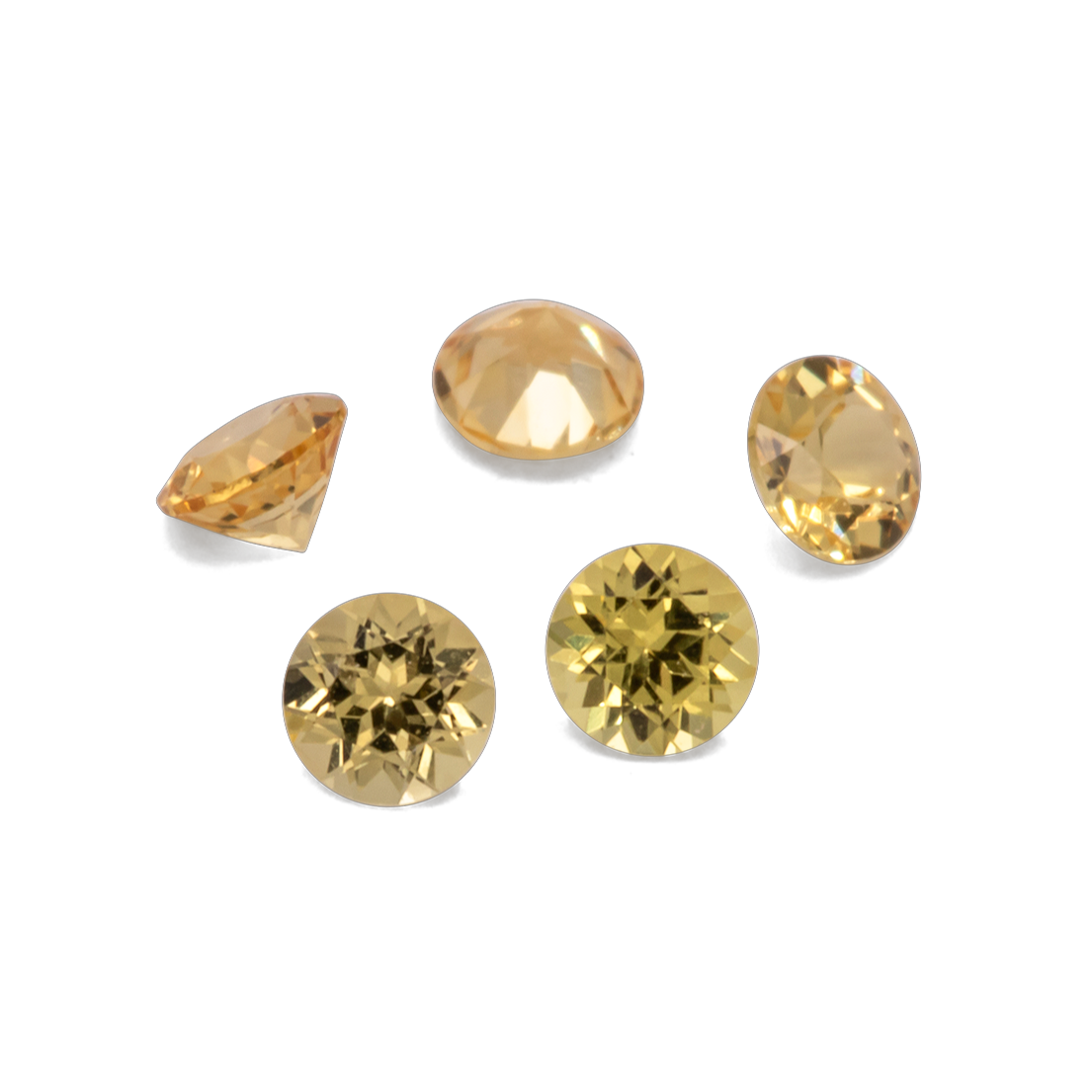 Saphir - gelb, rund, 2x2 mm, 0.04 cts, Nr. XSR11178