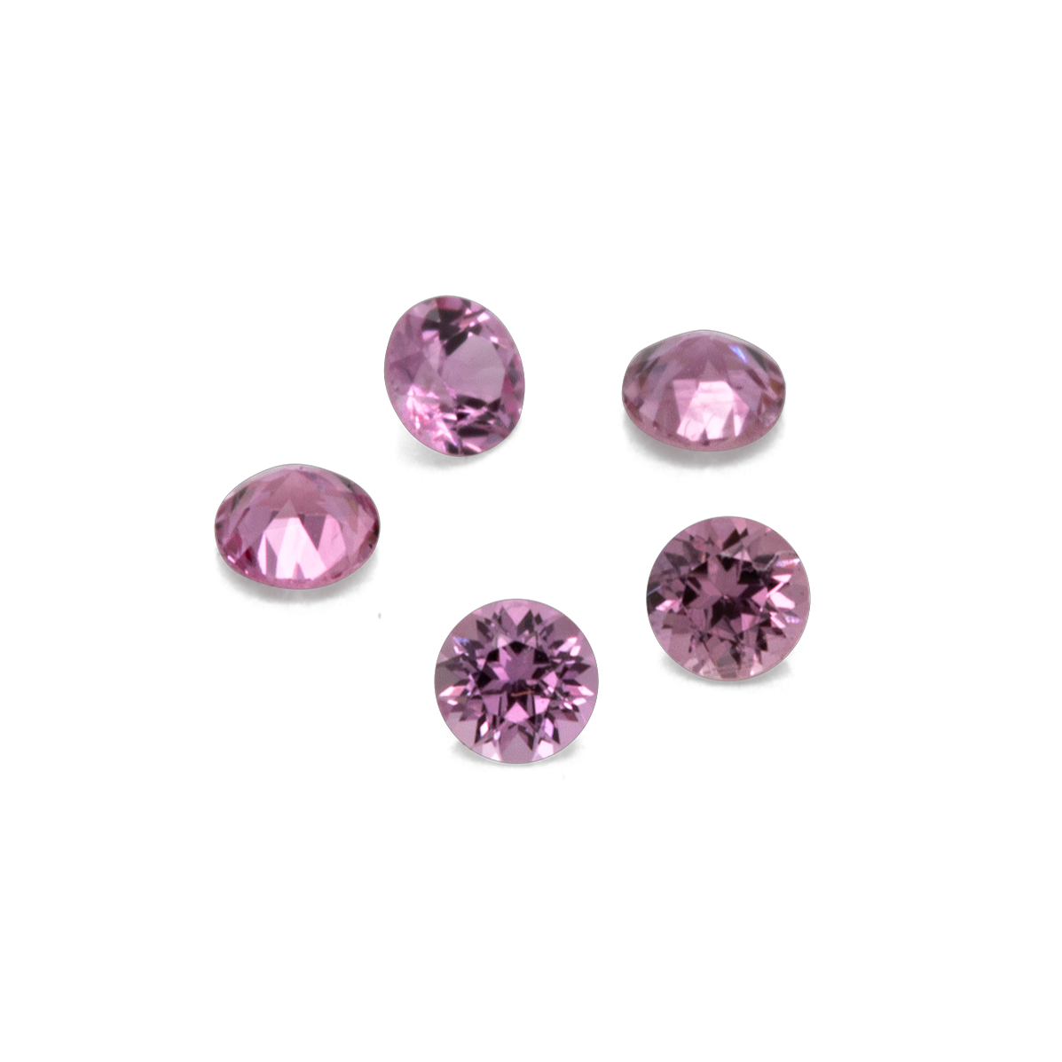 Saphir - hell lila/rosa, rund, 1,5x1,5 mm, ca. 0,016 cts, Nr. XSR11136