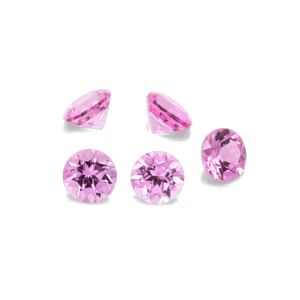 Saphir - lila & rosa, rund, 2x2 mm, 0.04 cts, Nr. XSR11129