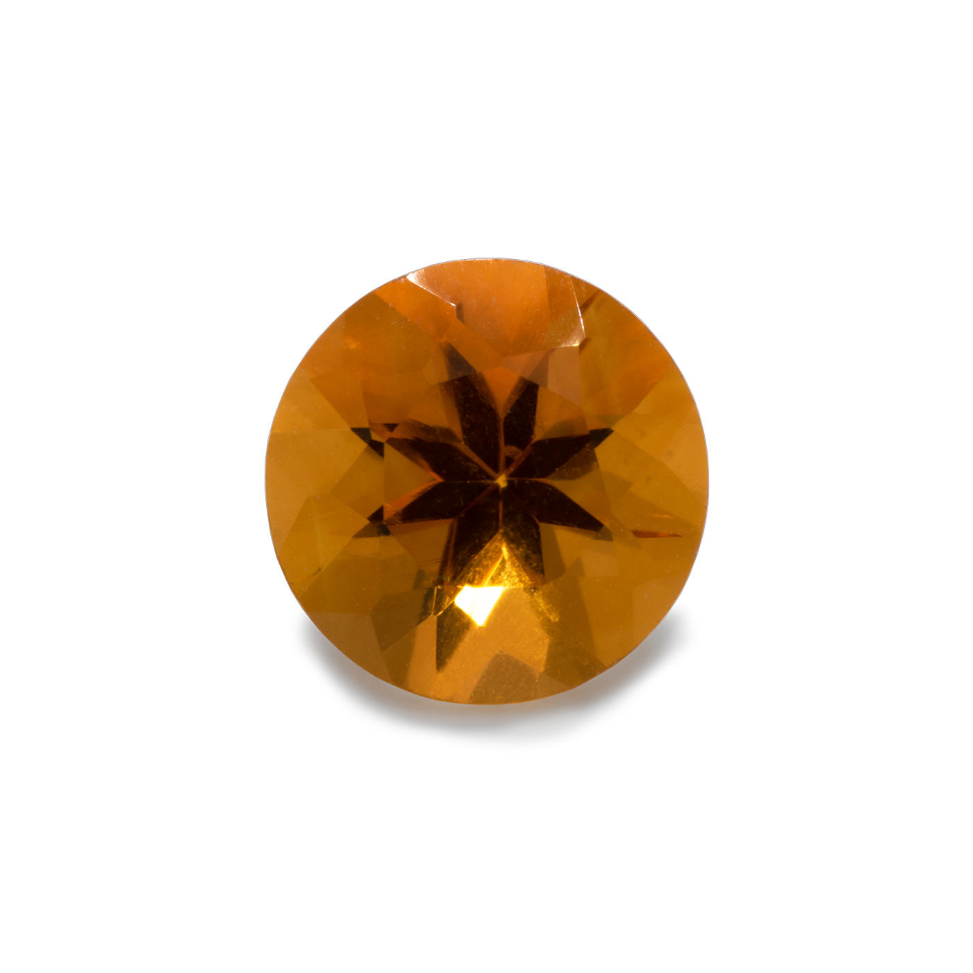 Citrin - orange, rund, 6,2x6,2 mm, 0,76 cts, Nr. CT80001