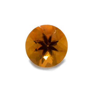 Citrin - orange, rund, 6,2x6,2 mm, 0,76 cts, Nr. CT80001