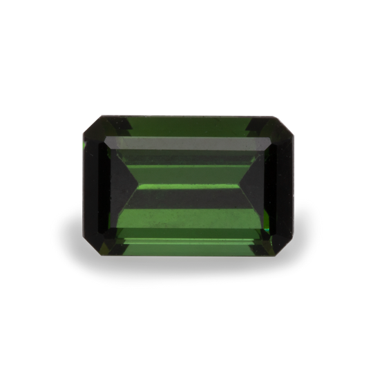 Turmalin - grün, achteck, 6x4 mm, 0,55-0,60 cts, Nr. TR77001