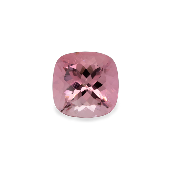 Tourmaline - pink, cushion, 13.5x13.5 mm, 10.01 cts, No. TR96001