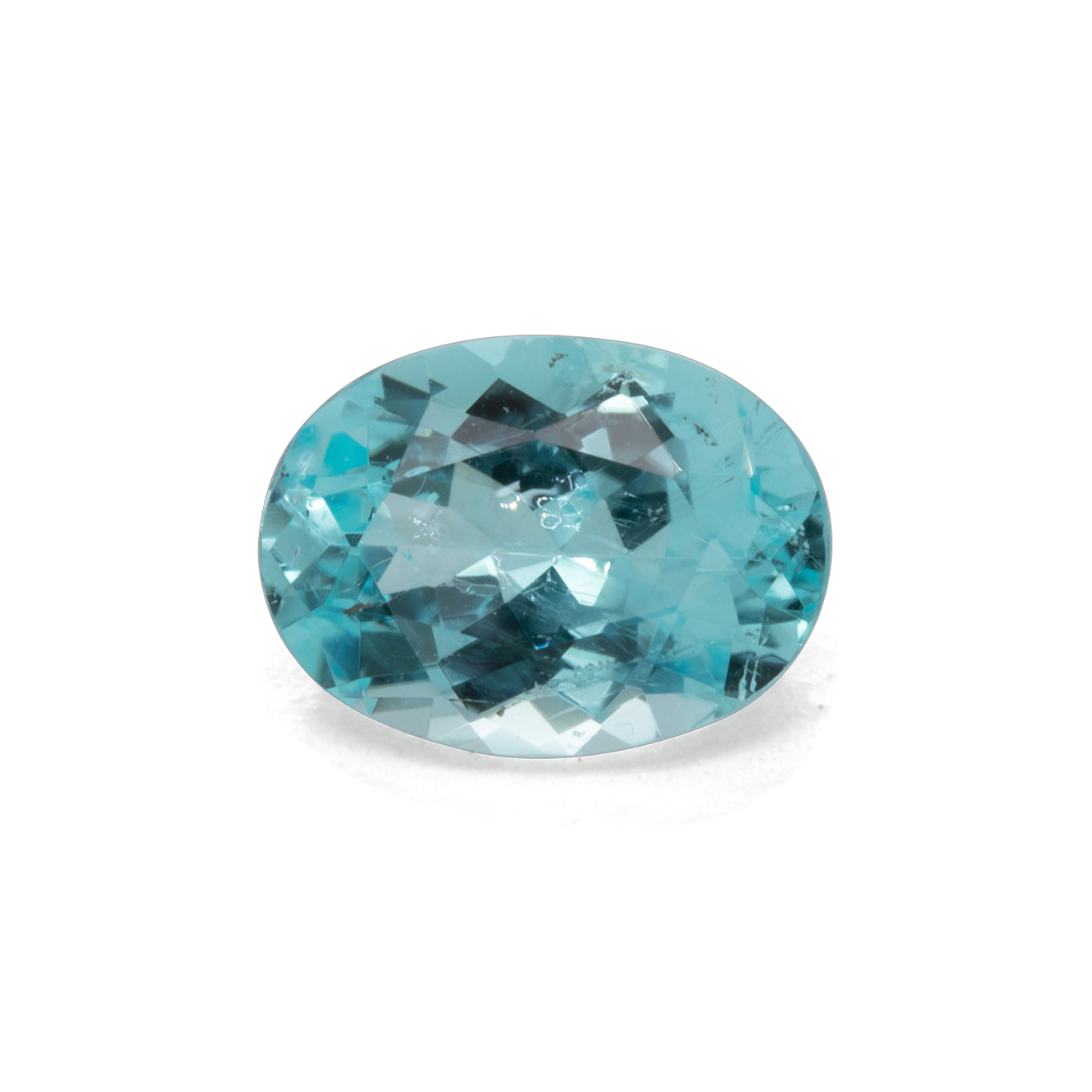 Paraiba Turmalin - blau, oval, 8.7x6.4 mm, 1.44 cts, Nr. PT90013