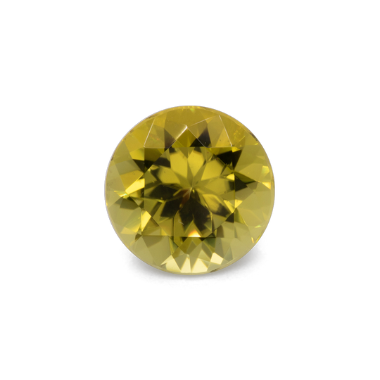 Tourmaline Canary - yellow, round, 7.3x7.3 mm, 1.45 cts, No. TR99382