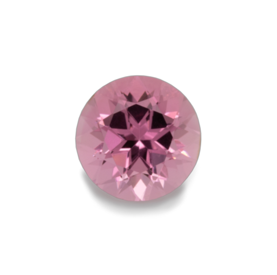 Tourmaline - light pink, round, 6x6 mm, 0.79-0.92 cts, No. TR60001