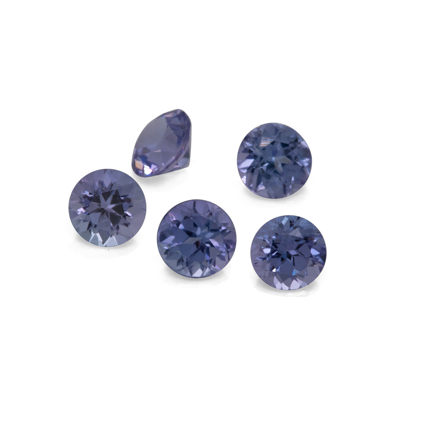 Tansanit - blau, rund, 2,5x2,5 mm, 0,063-0,075 cts, Nr. TZ35002