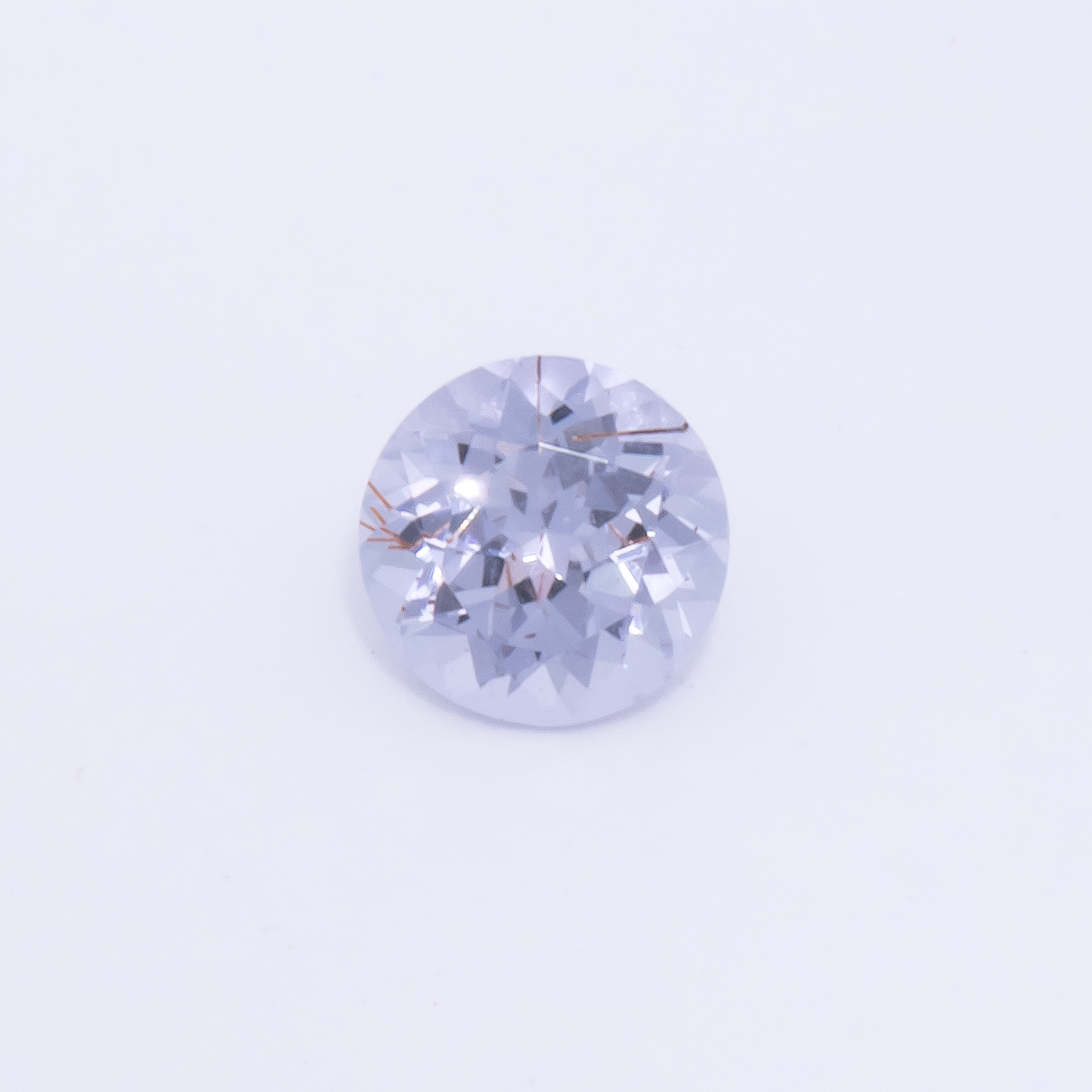 Spinell - lila, rund, 3.5x3.5 mm, 0.21 cts, Nr. SP90072