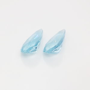 Aquamarin Paar - AAA, blau, birnform, 14x8.5 mm, 6.67 cts, Nr. A99039