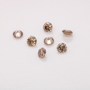 Diamant - braun, rund, 1.7x1.7 mm, 0.02 cts, Nr. D11045