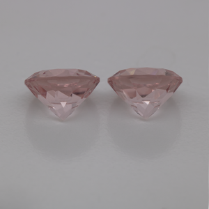 Morganit Paar - rosa, rund, 6x6 mm, 1.48 - 1.53 cts, Nr. MO46005