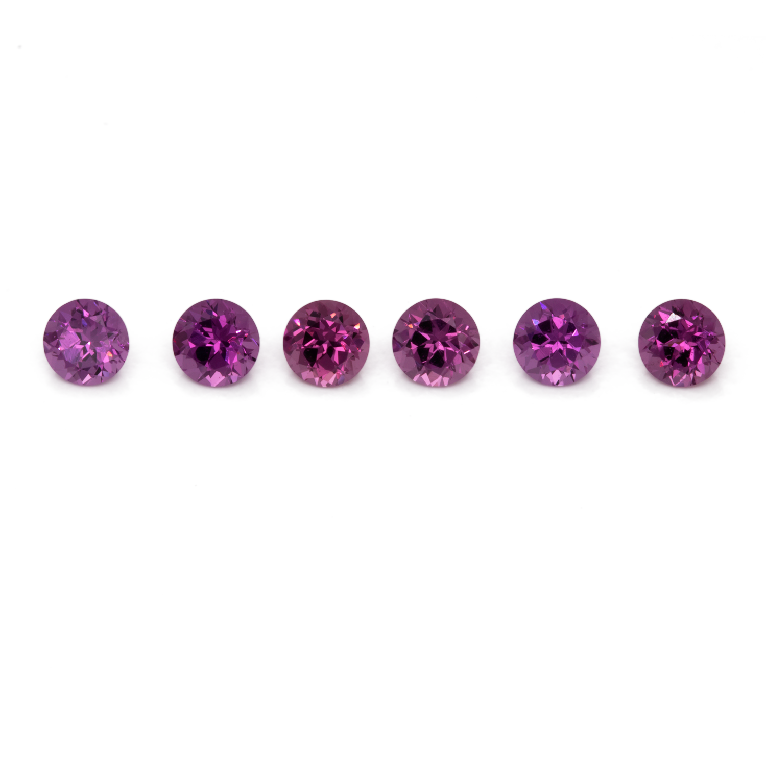 Royal Purple Garnet - lila, rund, 2,8x2,8 mm, 0,10-0,13 cts, Nr. RP64001