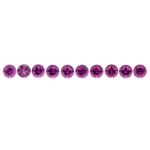 Royal Purple Garnet im Set - lila, rund, 5x5 mm, 11,94 cts, Nr. SET99001