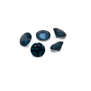 Spinell - blau, rund, 2,6x2,6 mm, 0,082-0,089 cts, Nr. SP90040