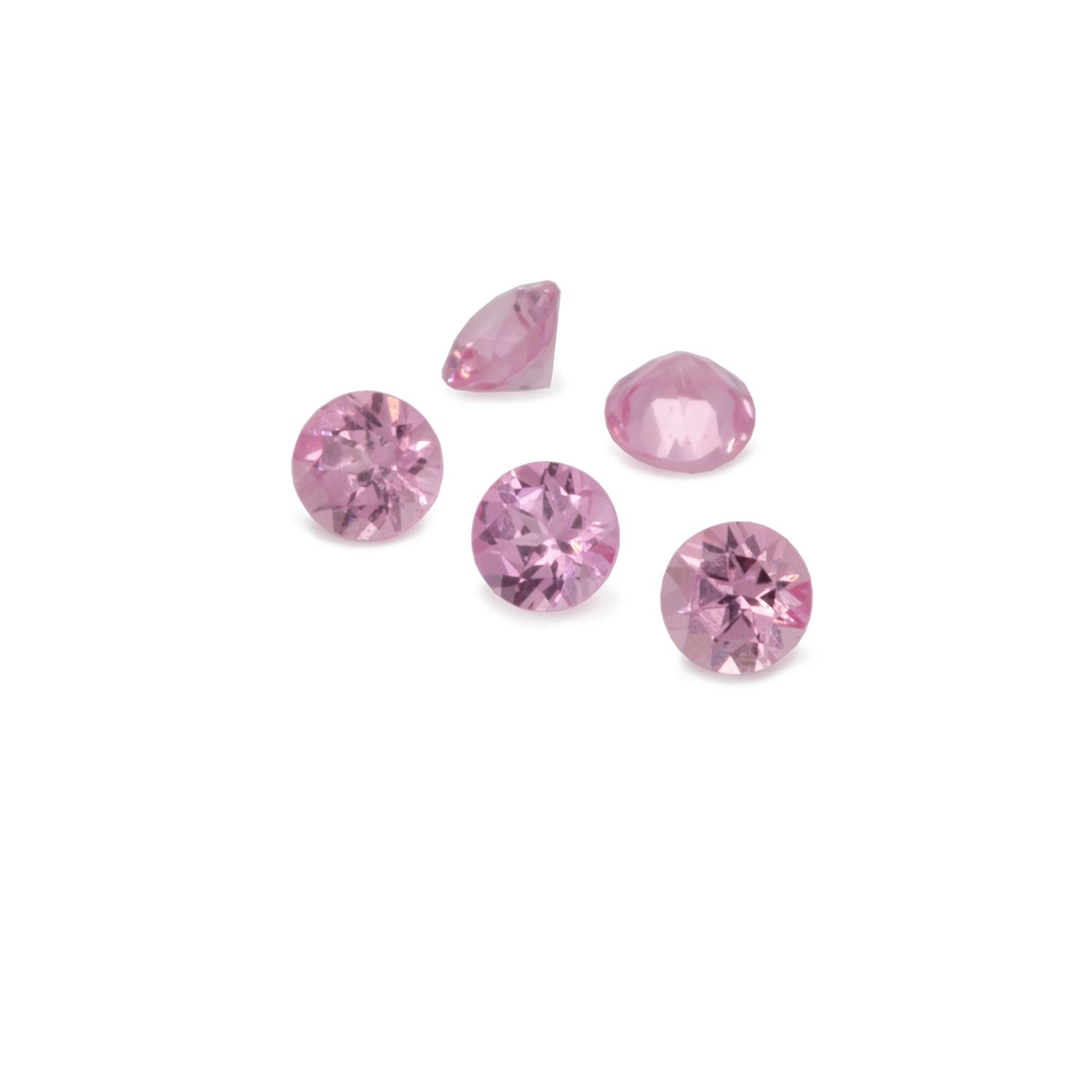 Spinell - rosa, rund, 1,6x1,6 mm, ca. 0,01 cts, Nr. SP81001