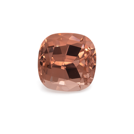 Tourmaline - brown, cushion, 12x12 mm, 8.22 cts, No. TR99807