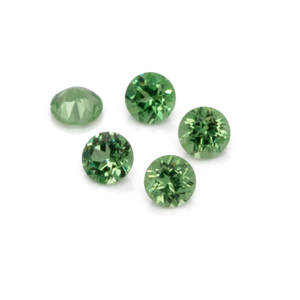 Tsavorit - grün, rund, 1,8x1,8 mm, 0,023-0,034 cts, Nr. TS27001