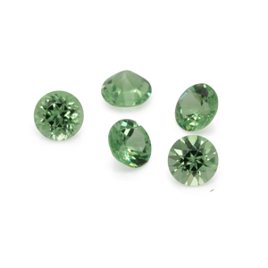 Tsavorit - grün, rund, 2x2 mm, 0,033-0,045 cts, Nr. TS29001