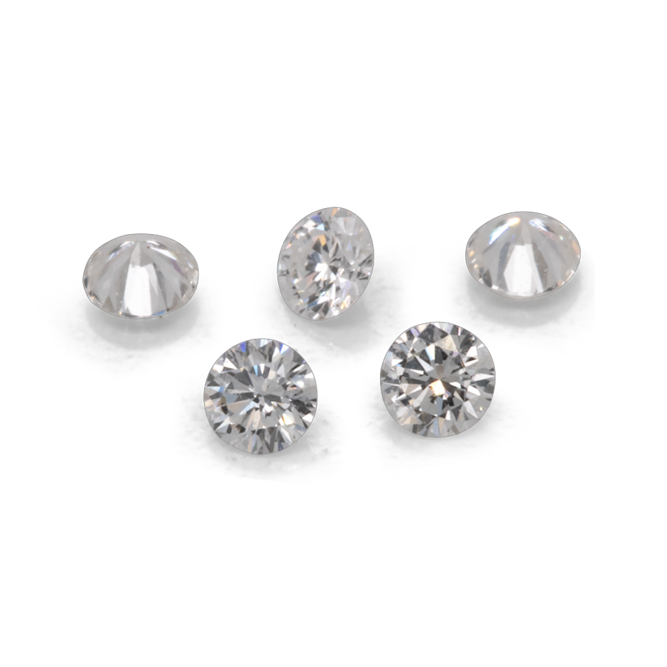 Diamant - fein weiß, rund, 2x2 mm, 0.032 cts, Nr. D30001
