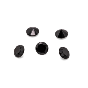 Diamant - schwarz, rund, 1.5x1.5 mm, 0.015 cts, Nr. D11058