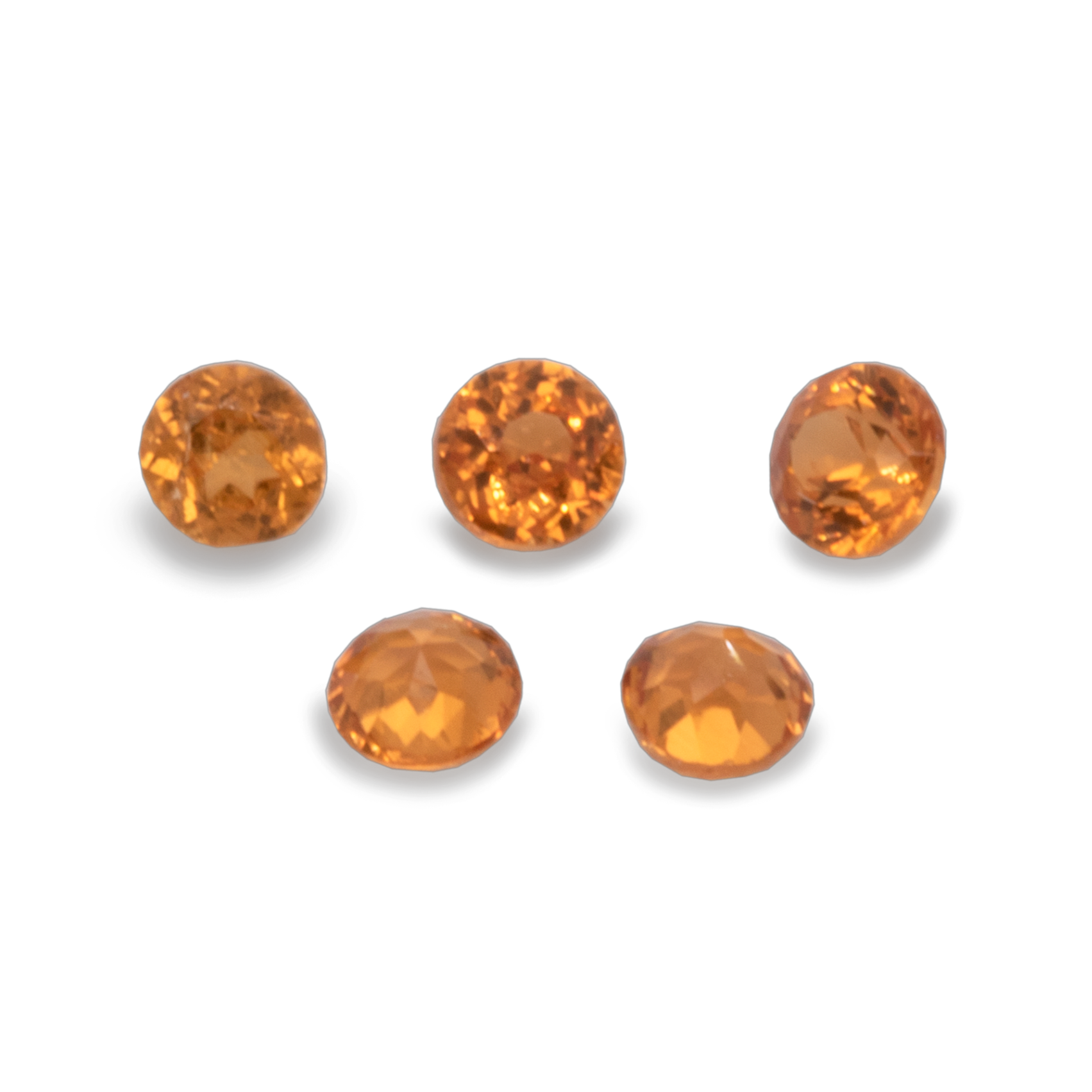 Mandarin Granat - hell orange, rund, 1,5x1,5 mm, 0,02-0,03 cts, Nr. MG28002