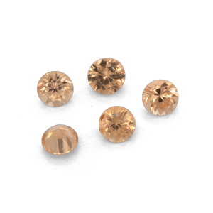 Mandarin Garnet - light orange, round, 1.6x1.6 mm, 0.01-0.02 cts, No. MG32003