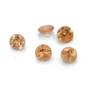 Mandarin Granat - hell orange, rund, 1,7x1,7 mm, 0,012-0,025 cts, Nr. MG33003