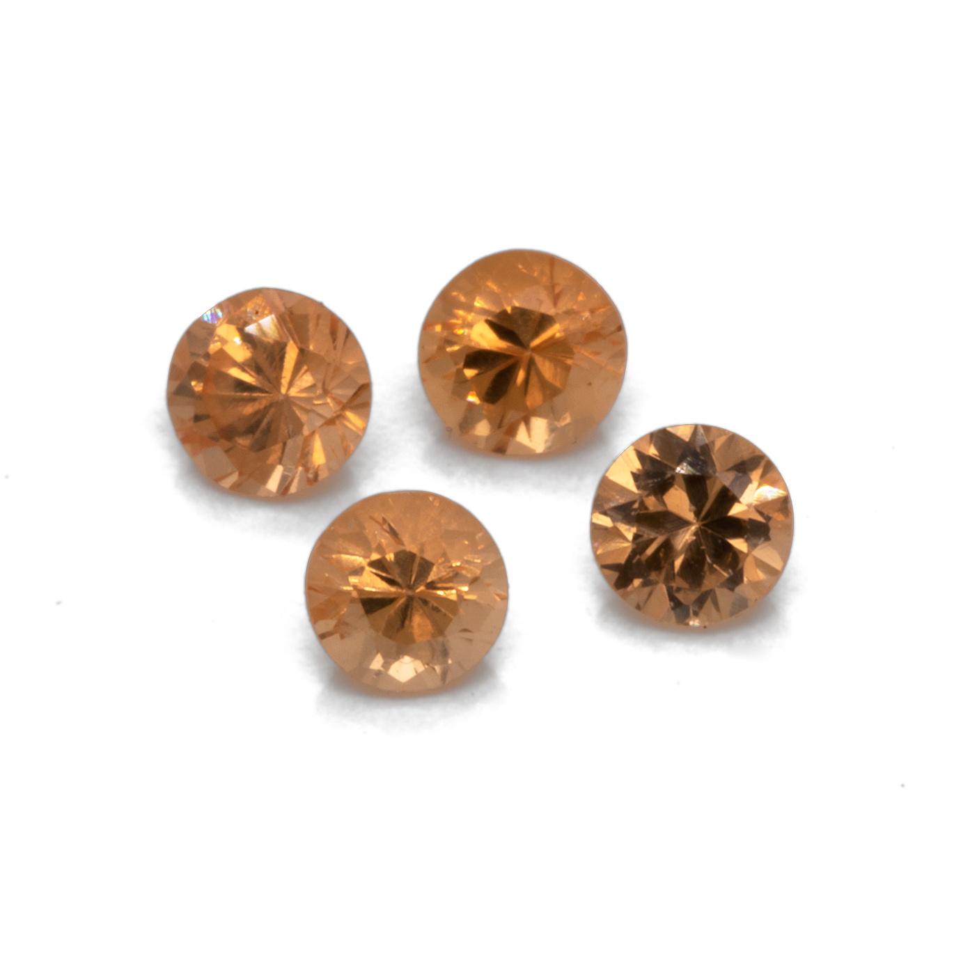 Mandarin Granat - orange, rund, 2.5x2.5 mm, 0.079-0.094 cts, Nr. MG36003