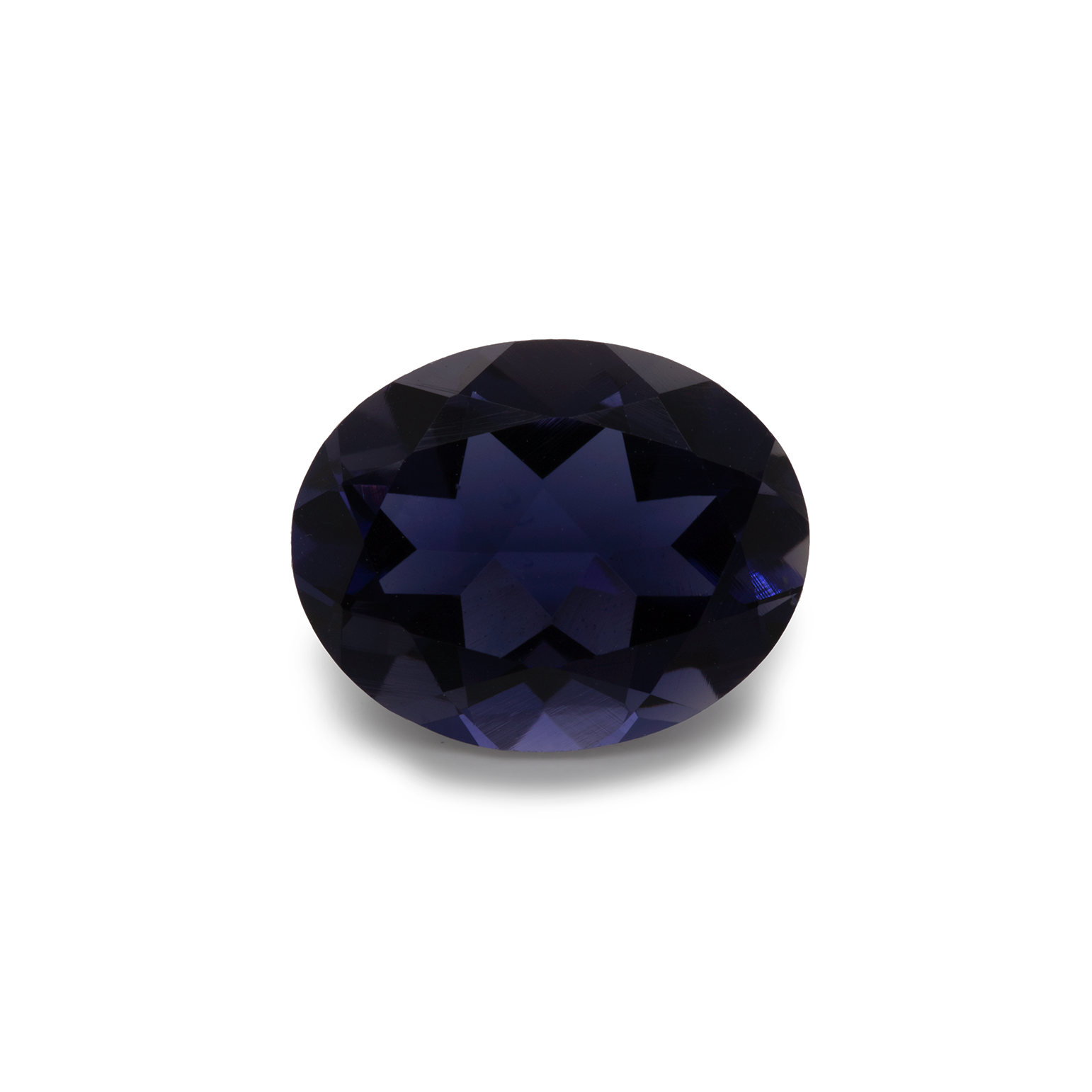 Iolite - blue, oval, 10x8 mm, 2.03-2.10 cts, No. IOL50001