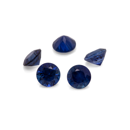 Saphir - blau, rund, 2x2 mm, 0.04 cts, Nr. XSR11153