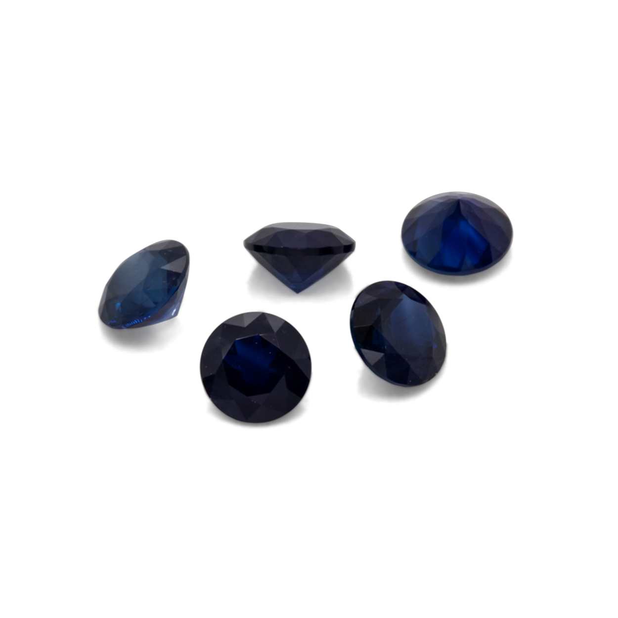 Sapphire - blue, round, 3x3 mm, 0.11-0.14 cts, No. XSR11232