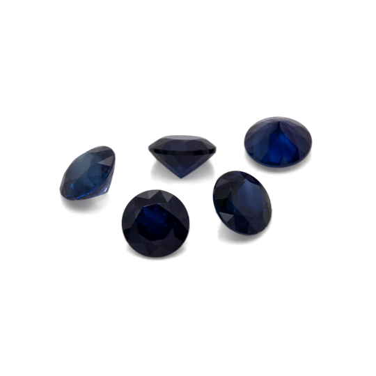 Saphir - blau, rund, 3x3 mm, 0.11-0.14 cts, Nr. XSR11232