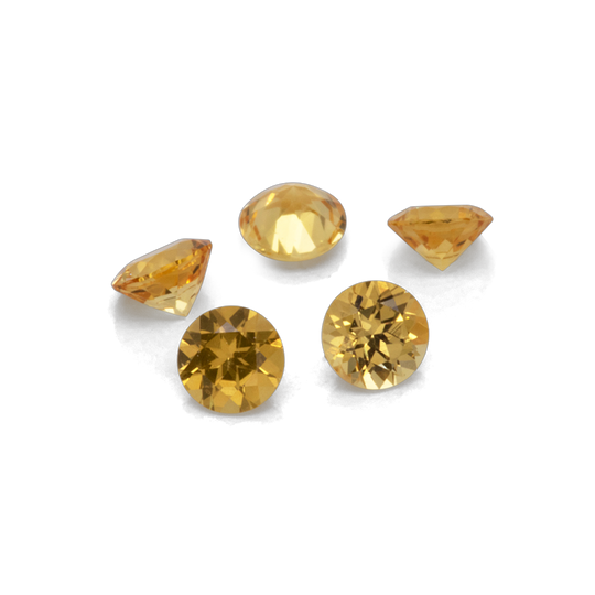 Saphir - gelb, rund, 2.25x2.25 mm, 0.06 cts, Nr. XSR11244