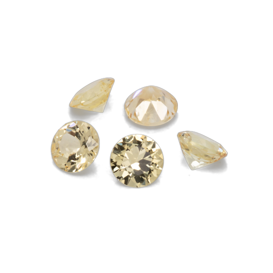 Saphir - gelb, rund, 3x3 mm, 0.11-0.15 cts, Nr. XSR11230
