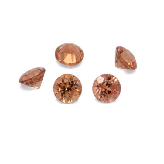 Saphir - gelb&orange, rund, 1x1 mm, 0.005 cts, Nr. XSR11177