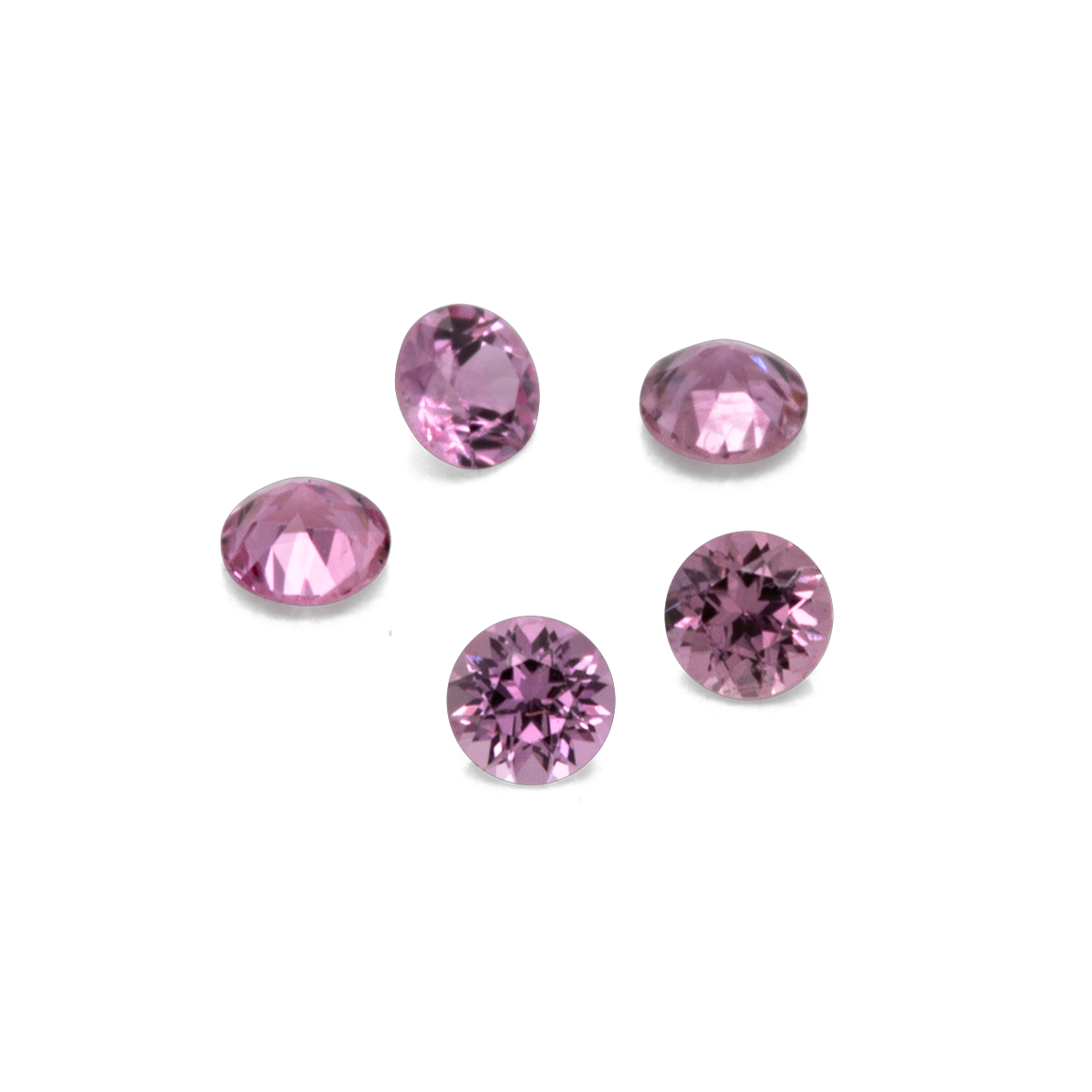 Saphir -  lila&rosa, rund, 1.5x1.5 mm, 0.016 cts, Nr. XSR11136