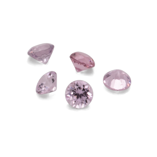 Saphir - rosa, rund, 1x1 mm, 0.005 cts, Nr. XSR11180