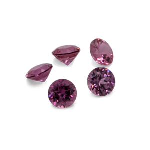 Sapphire - purple/pink, round, 2x2 mm, approx. 0.04 cts, No. XSR11162
