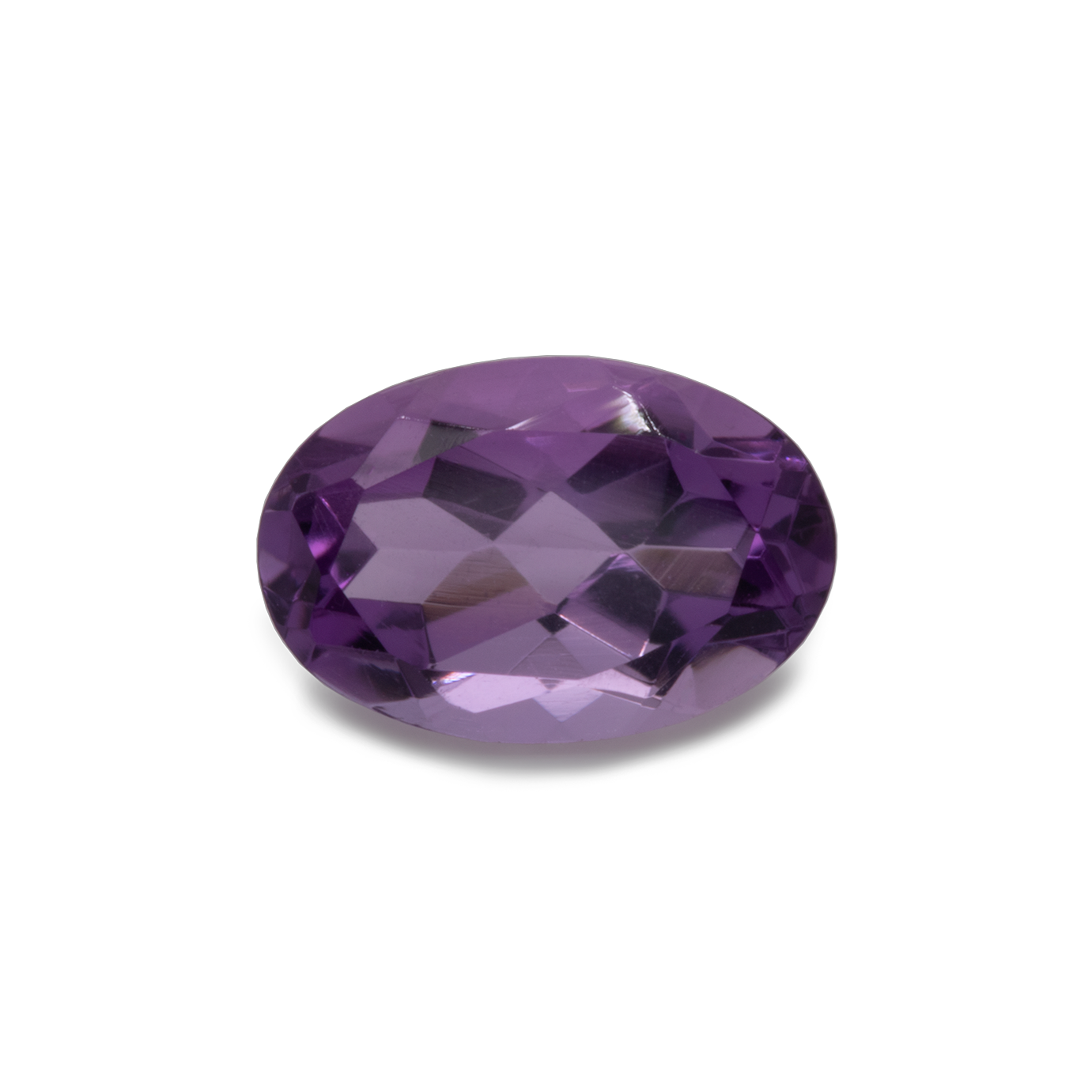 Amethyst - purple, oval, 6x4 mm, 0.48 cts, No. AMY80001