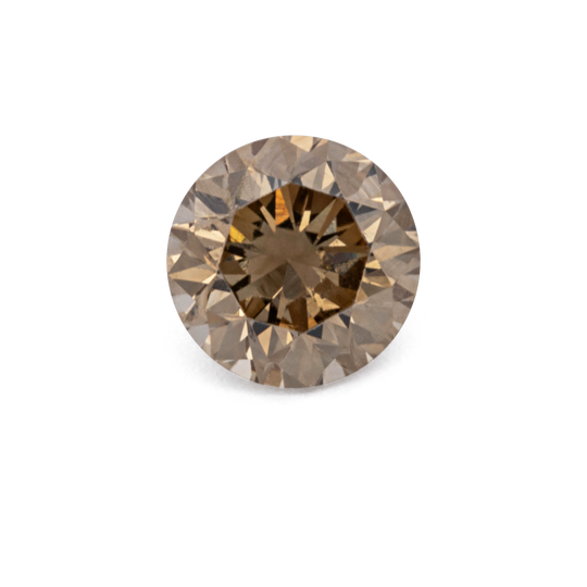 Diamant - champagner, rund, 2.7x2.7 mm, 0.75 cts, Nr. D11111