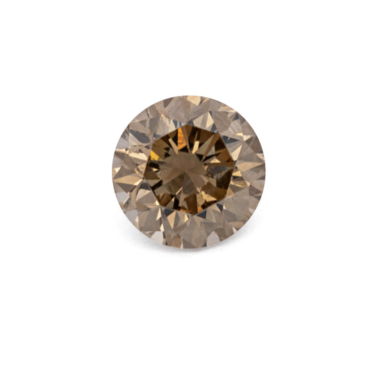 Diamant - champagner, rund, 2.6x2.6 mm, 0.65 cts, Nr. D11110