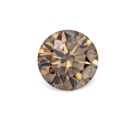 Diamant - champagner, rund, 2.1x2.1 mm, 0.035 cts, Nr. D11105
