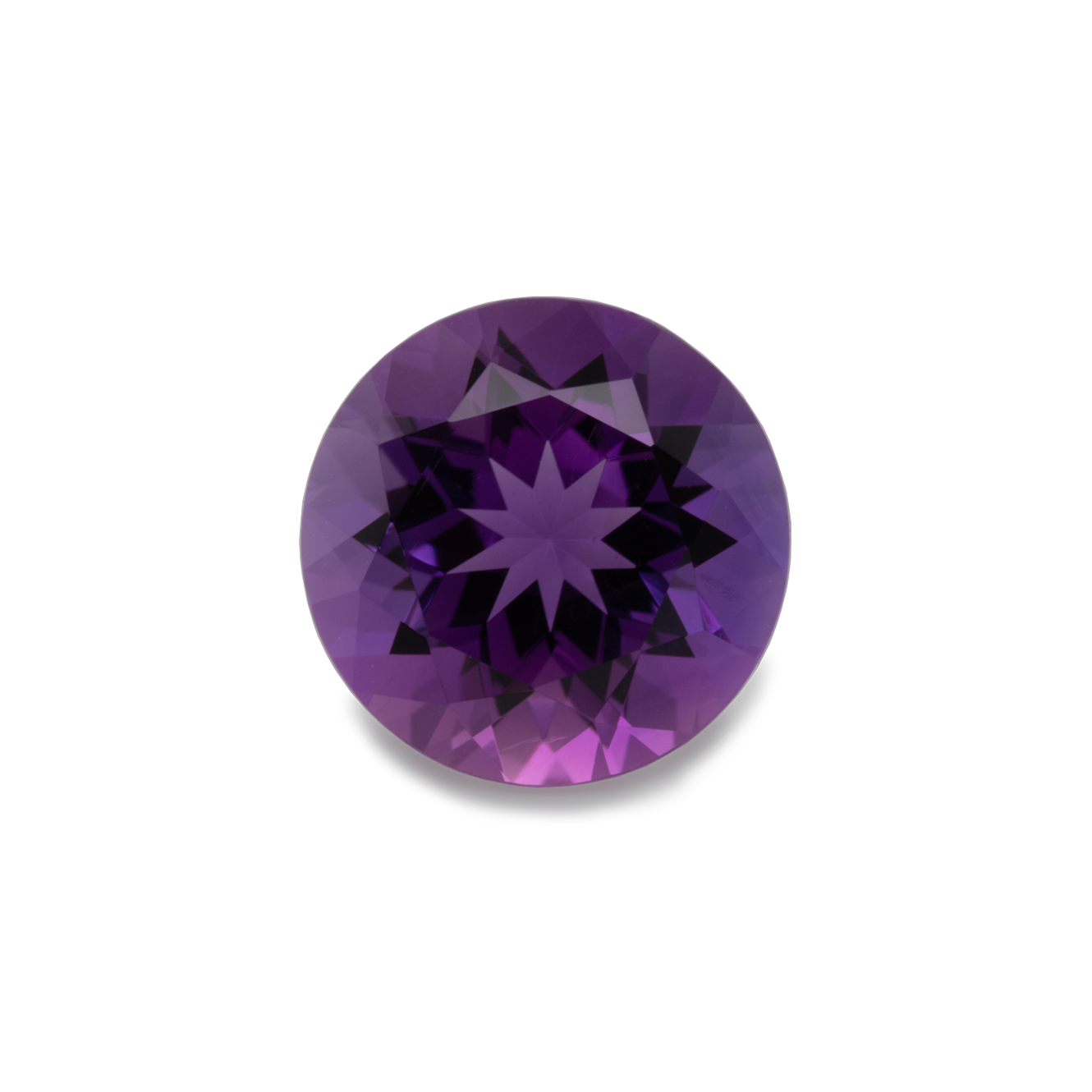 Amethyst - purple, round, 8x8 mm, 1.61 cts, No. AMY70001