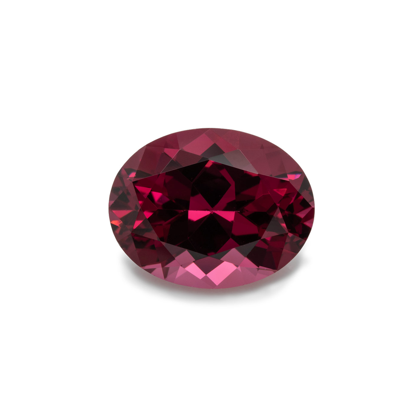 Rhodolite - red, oval, 9x7 mm, 2.24-2.34 cts, No. RD70001