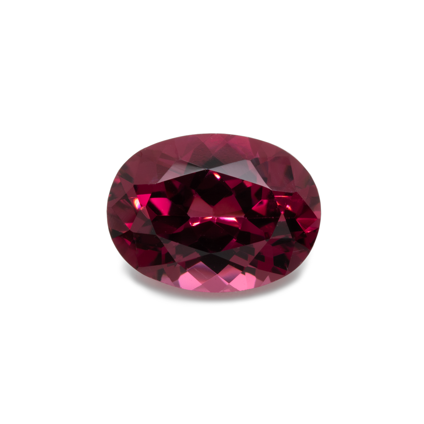 Rhodolite - red, oval, 8x6 mm, 1.52-1.57 cts, No. RD60001