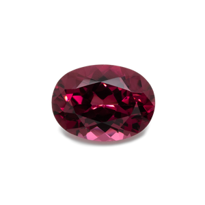 Rhodolite - red, oval, 8x6 mm, 1.52-1.57 cts, No. RD60001